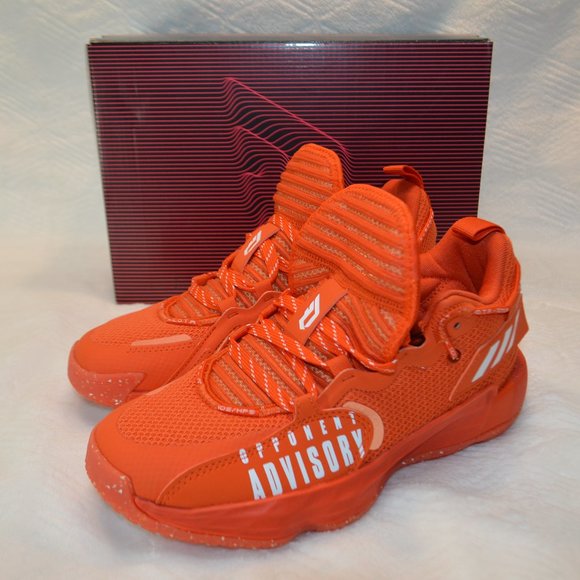 Adidas Dame 7‎ EXTPLY Bright Orange Basketball Shoes Mens Size New Adidas DAME 7 EXTPLY Basketball Shoes Orange/White Mens  main image 4